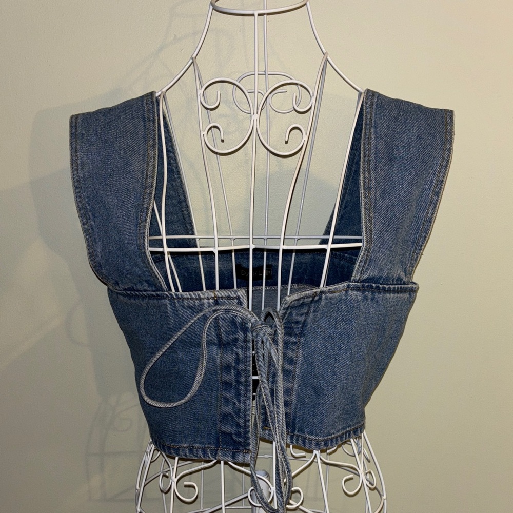 Dahli Denim Vest Size Medium
